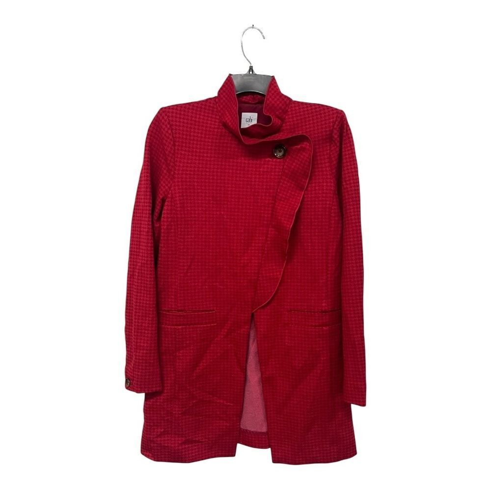 Cabi | Red Square Houndstooth One Button Celebrat… - image 3